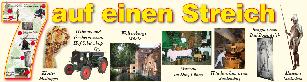 7 auf einen Streich, Header